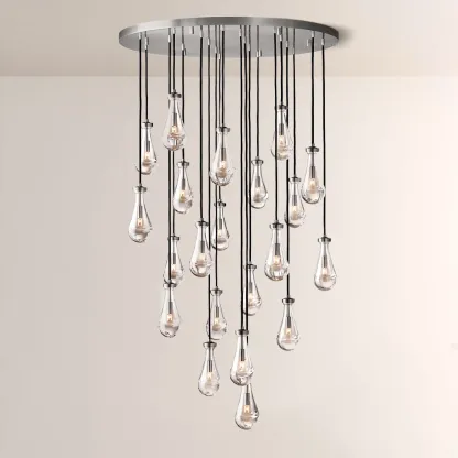 Raindrops Round Chandelier 47"