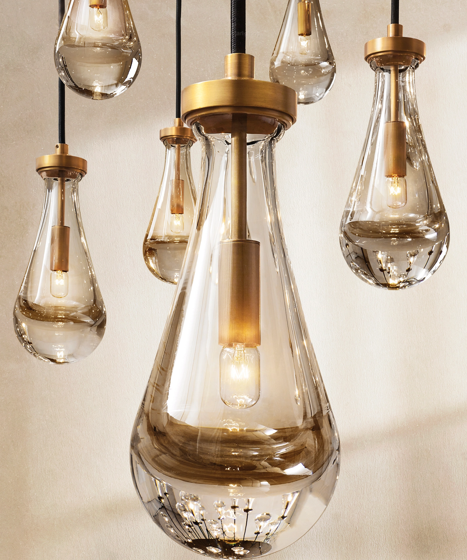 Raindrops Round Chandelier 18"