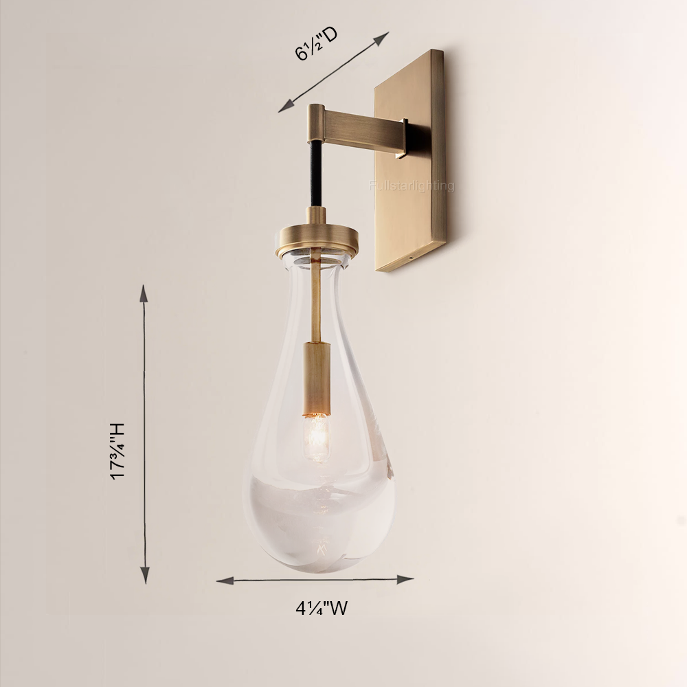 Raindrop Wall Sconce-Fullstarlighting