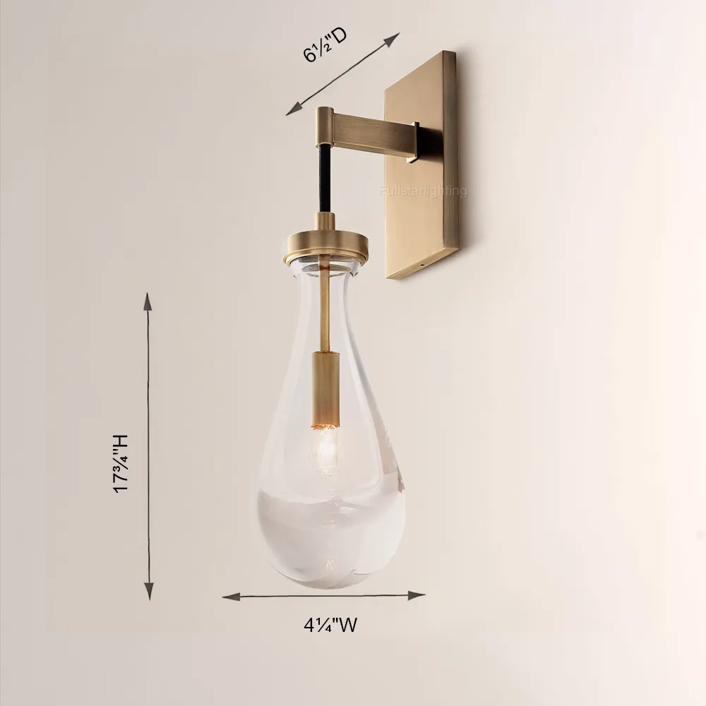 Raindrop Wall Sconce-Fullstarlighting