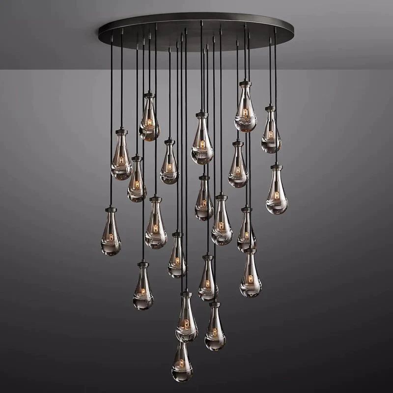 Raindrops Round Chandelier 47"