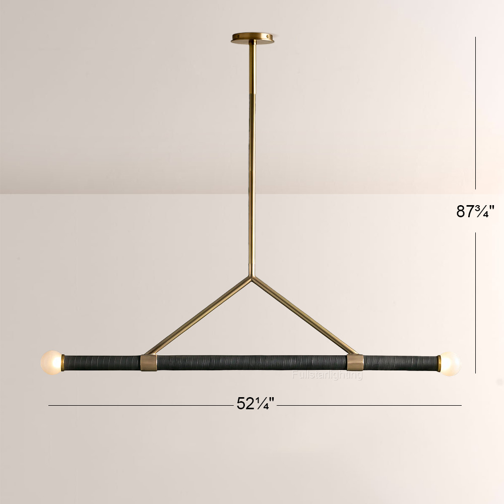 Randall Leather Pendant-Fullstarlighting