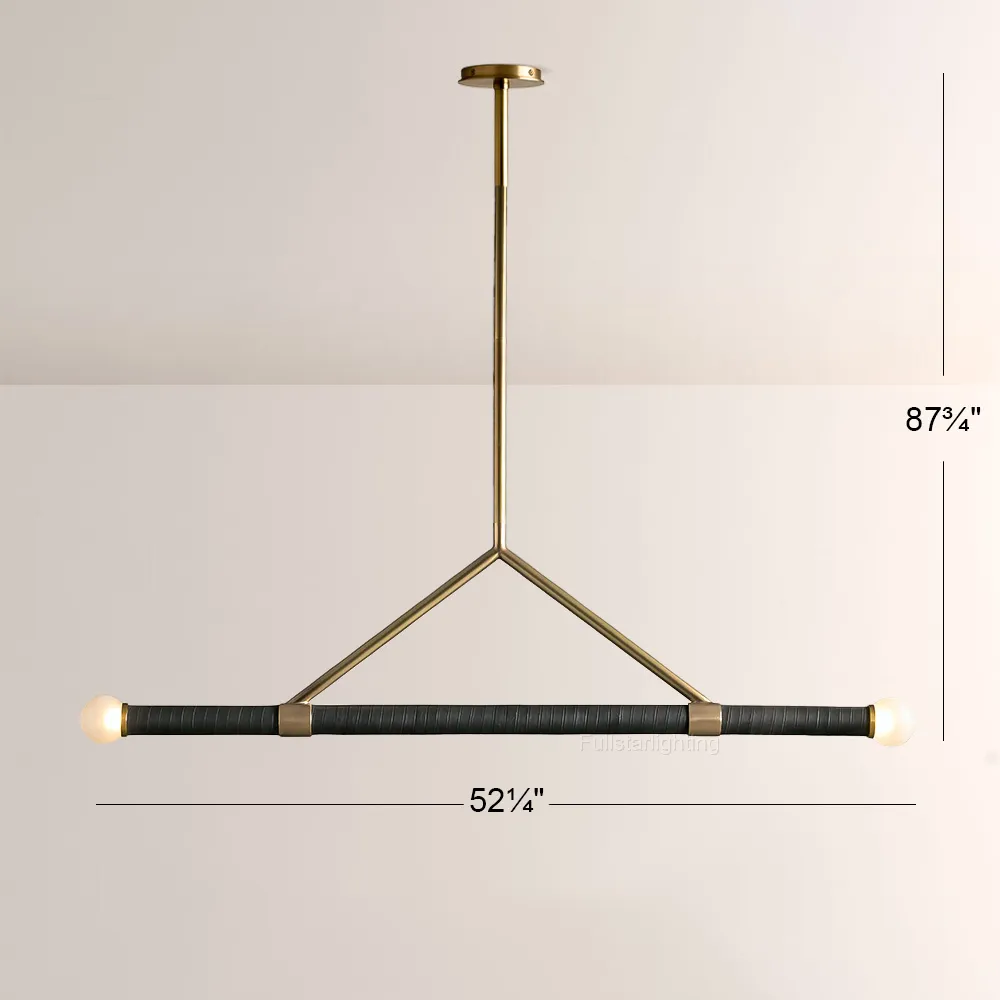 Randall Leather Pendant-Fullstarlighting