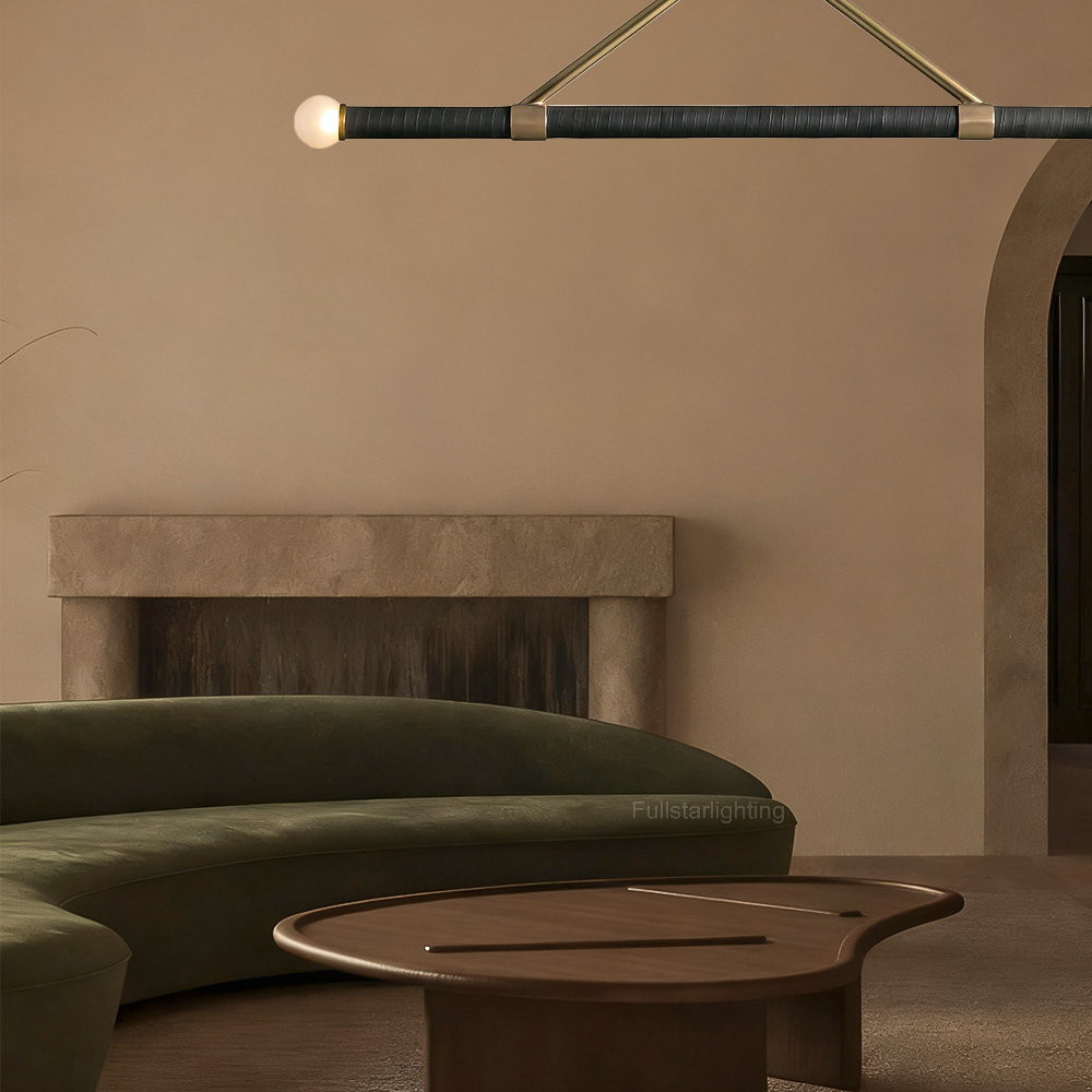Randall Leather Pendant-Fullstarlighting