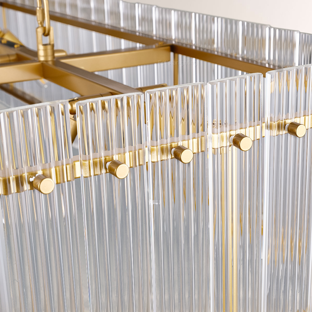 Mara Rectangular Chandelier 54''-Fullstarlighting
