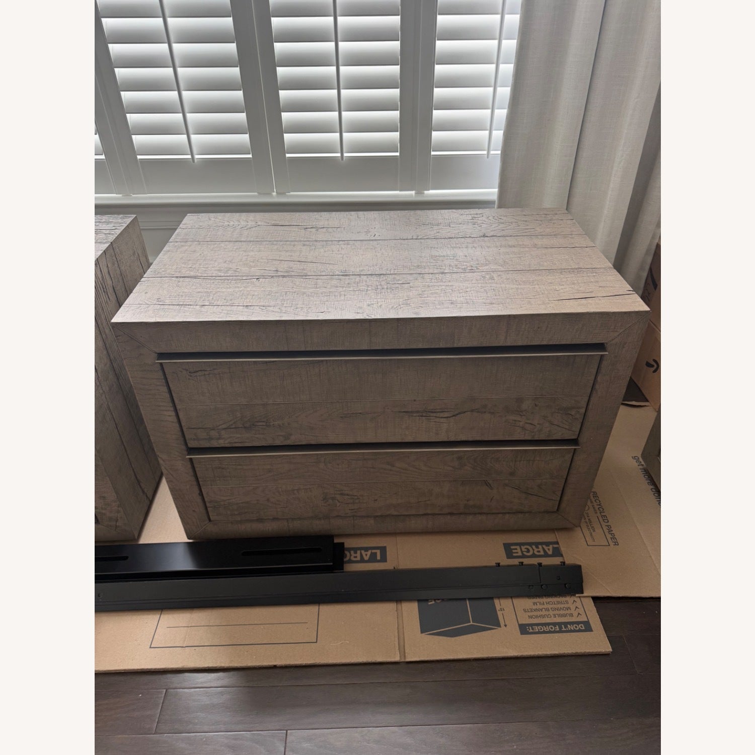 Oak 2-Drawer Nightstand-Fullstarlighting