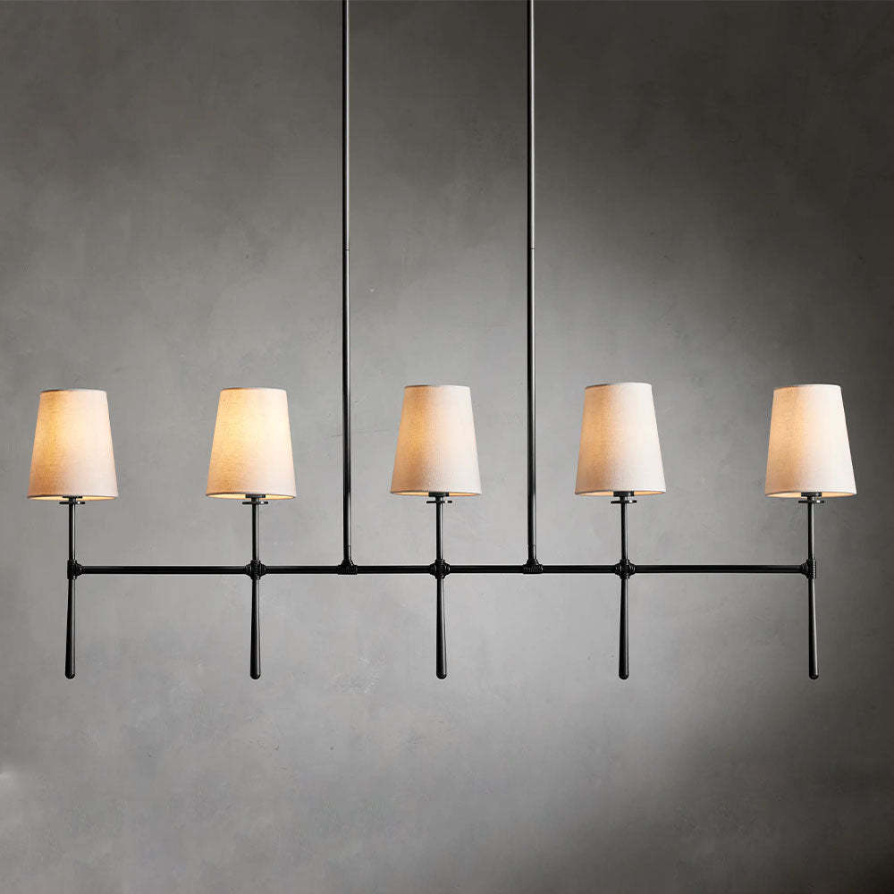 Rhodes Linear Chandelier 5/6 Light For Living Room-Fullstarlighting