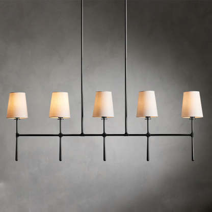 Rhodes Linear Chandelier 5/6 Light For Living Room-Fullstarlighting