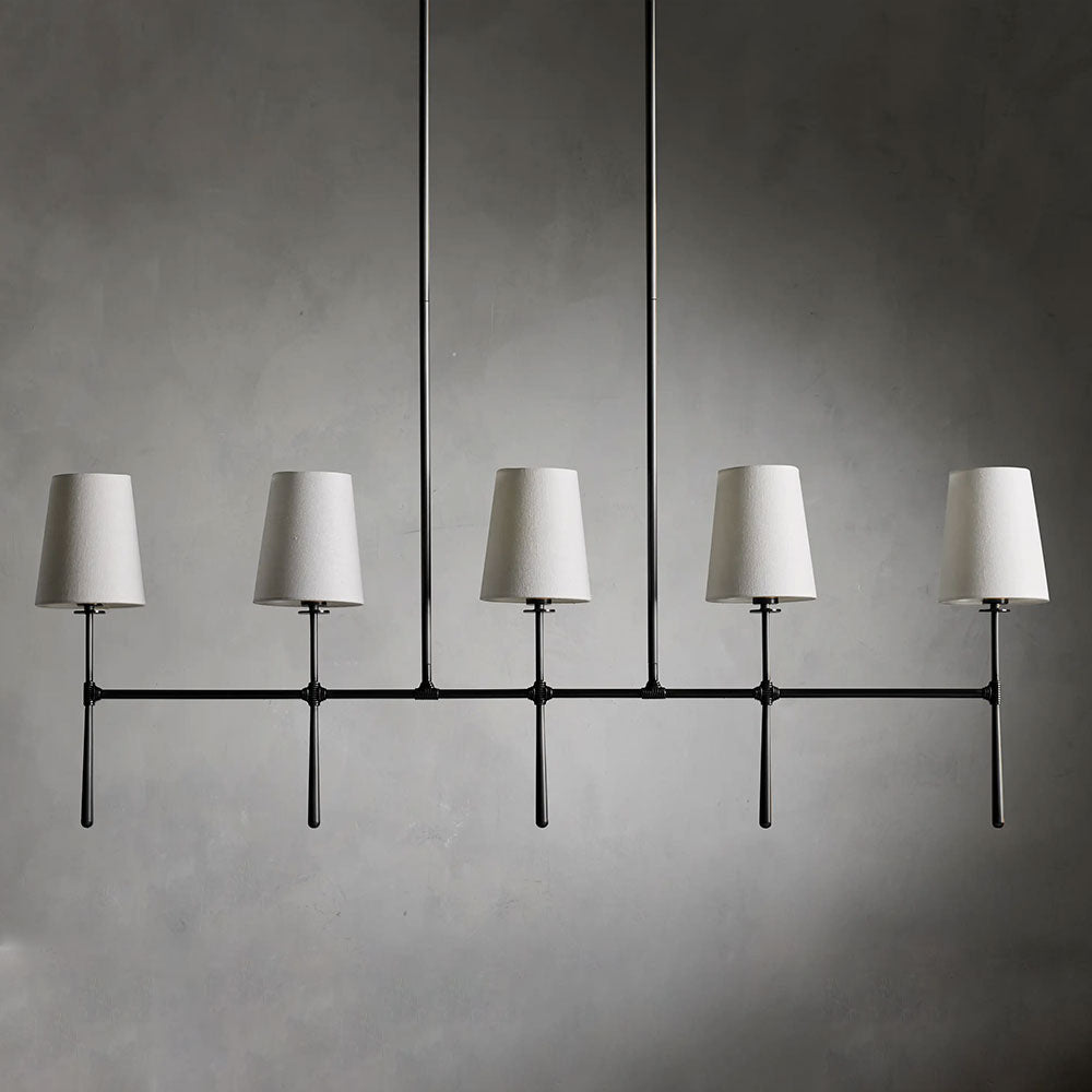 Rhodes Linear Chandelier 5/6 Light For Living Room-Fullstarlighting