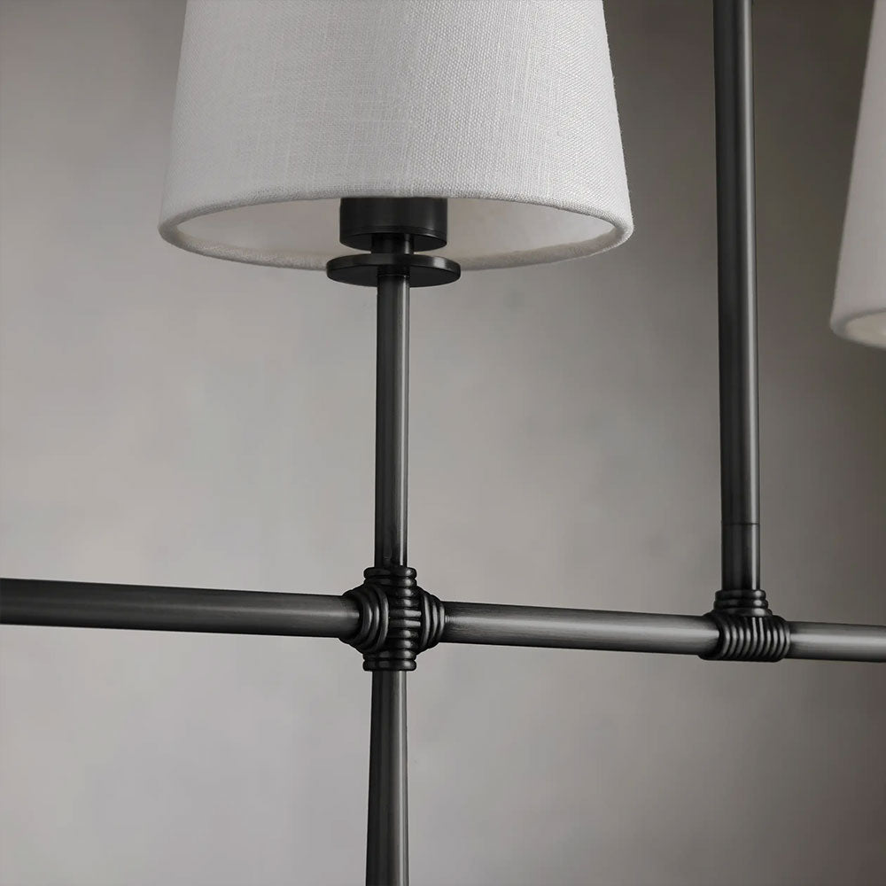 Rhodes Linear Chandelier 5/6 Light For Living Room-Fullstarlighting
