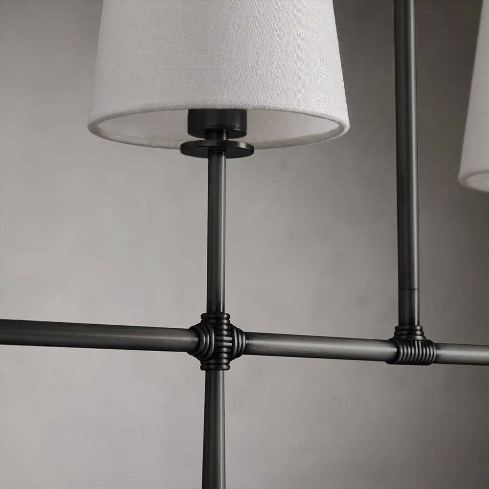 Rhodes Linear Chandelier 5/6 Light For Living Room-Fullstarlighting