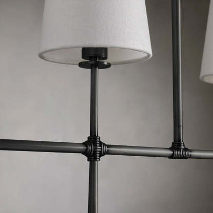 Rhodes Linear Chandelier 5/6 Light For Living Room-Fullstarlighting
