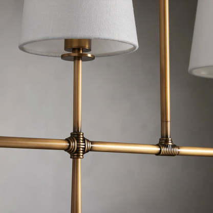 Rhodes Linear Chandelier 5/6 Light For Living Room-Fullstarlighting