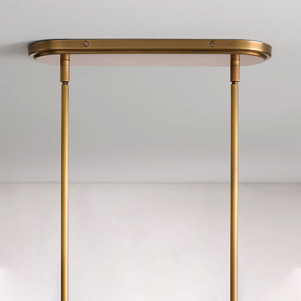 Rhodes Linear Chandelier 5/6 Light For Living Room-Fullstarlighting