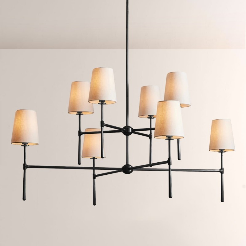 Rhodes 2-Tier Round Chandelier,ARHAUS,Living Room Chandeliers
