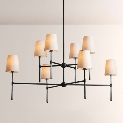 Rhodes 2-Tier Round Chandelier For Living Room-Fullstarlighting