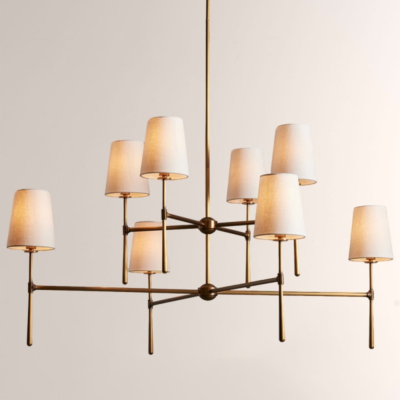 Rhodes 2-Tier Round Chandelier For Living Room-Fullstarlighting