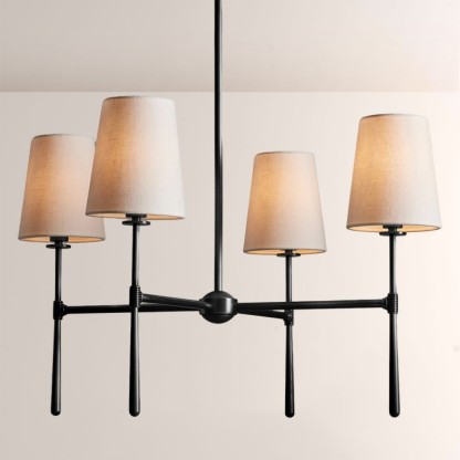 Rhodes Round Chandelier 4/6 Light For Living Room-Fullstarlighting