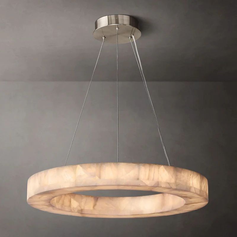 Richel Calcite Round Chandelier 31"40"60"-Fullstarlighting