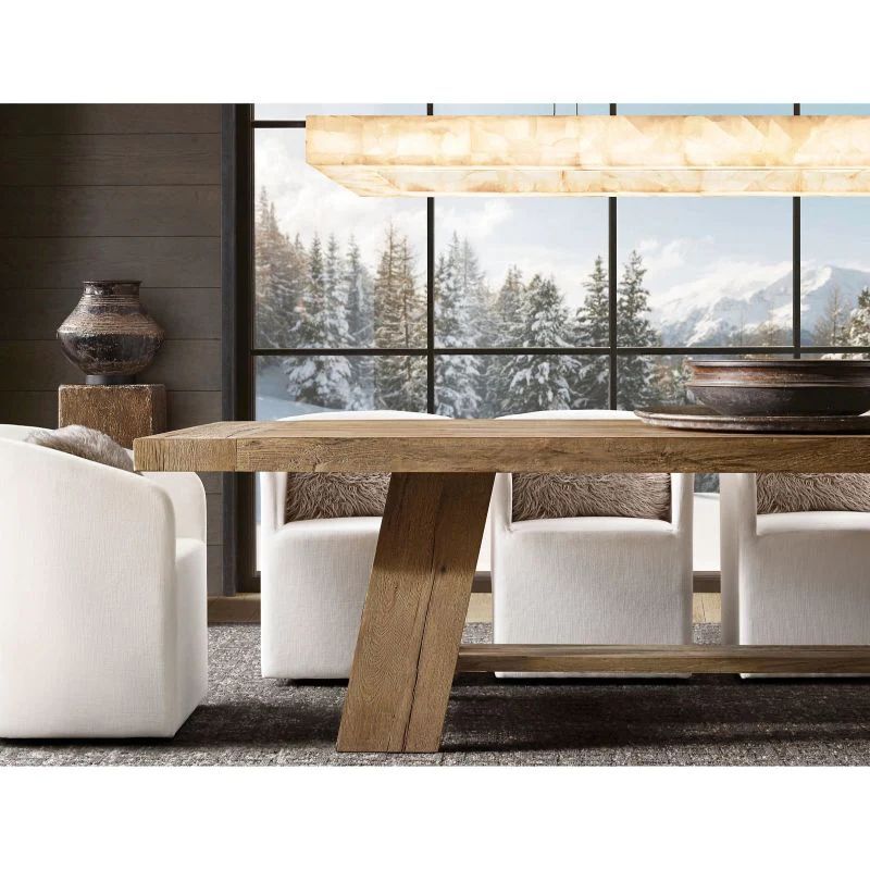 Richel Rectangular Calcite Chandelier 54"-Fullstarlighting