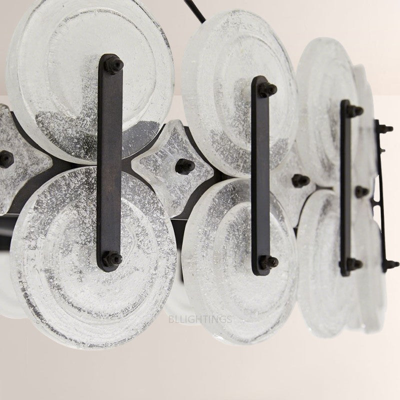 Ronyta Glass Round Chandelier 31"-Fullstarlighting