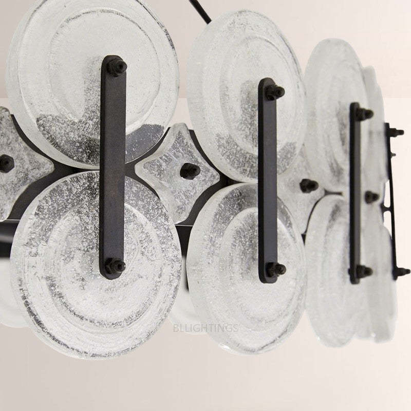 Ronyta Glass Round Chandelier 31"-Fullstarlighting