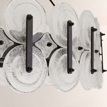 Ronyta Glass Round Chandelier 31"-Fullstarlighting
