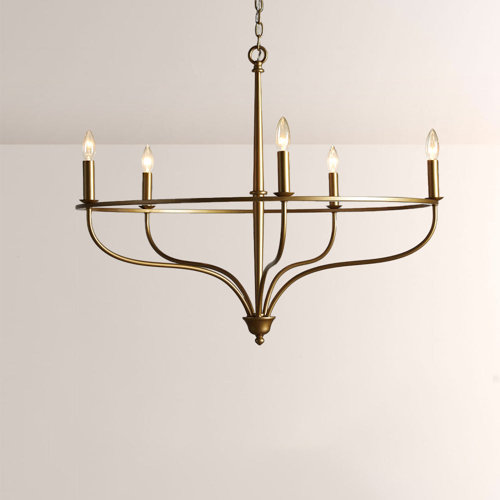 Roscaio Round Metal Chandelier-Fullstarlighting
