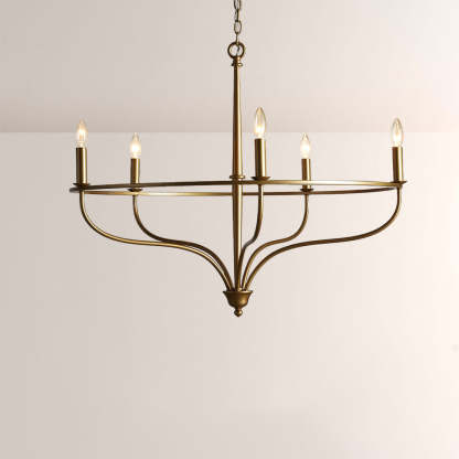 Roscaio Round Metal Chandelier-Fullstarlighting