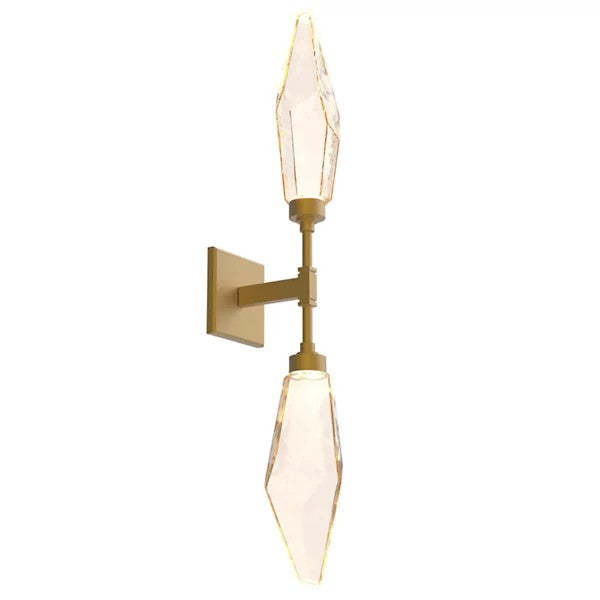 Rock Crystal Double Wall Sconce-Fullstarlighting