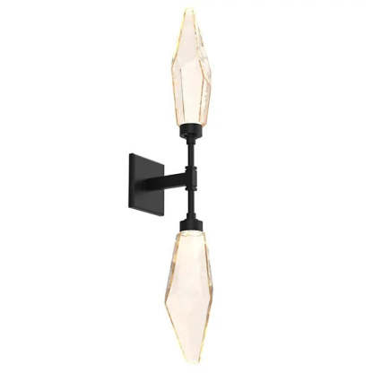 Rock Crystal Double Wall Sconce-Fullstarlighting
