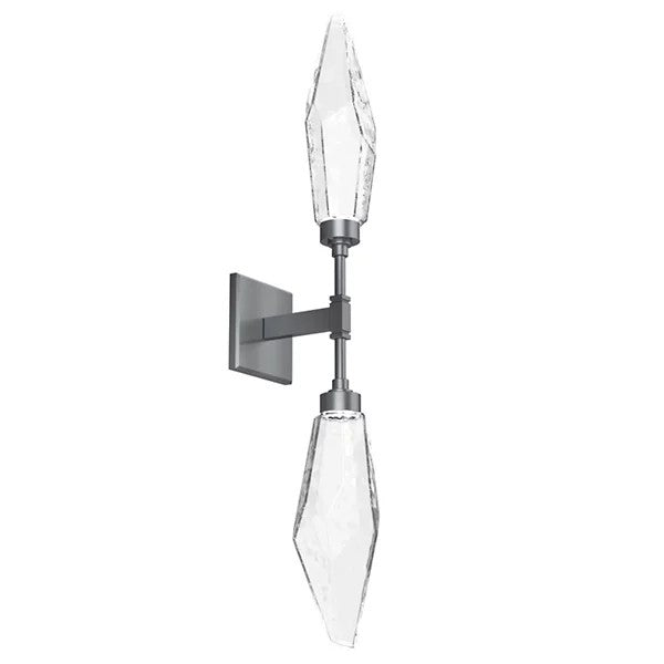 Rock Crystal Double Wall Sconce-Fullstarlighting