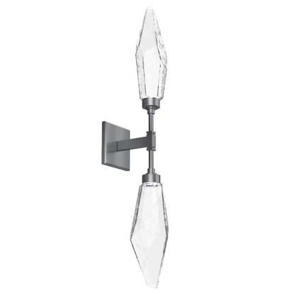 Rock Crystal Double Wall Sconce-Fullstarlighting