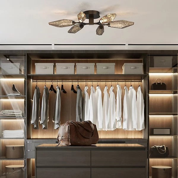 Rock Crystal Flush Mount-Fullstarlighting