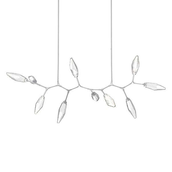 Rock Crystal Modern Branch LED Linear Chandelier-Fullstarlighting