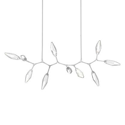Rock Crystal Modern Branch LED Linear Chandelier-Fullstarlighting
