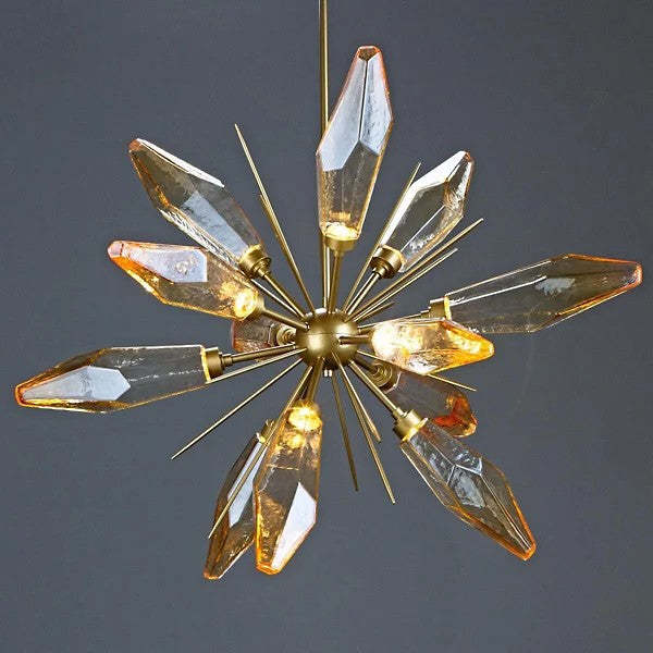Rock Crystal Pendant Chandelier,Chandelier with shades,Lumens Light