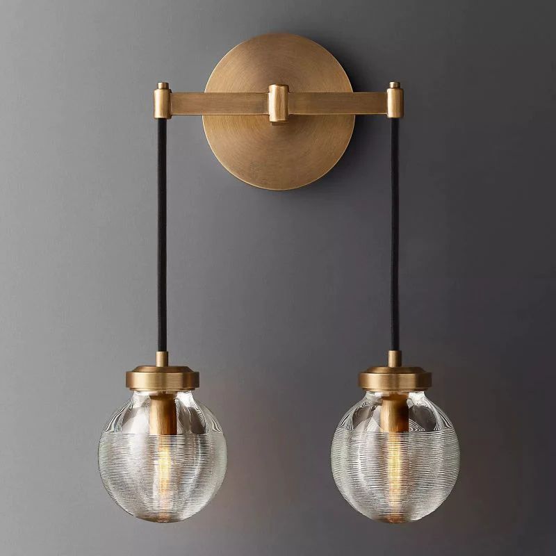 Pearl Spherical Modern Double Wall Sconce-Fullstarlighting