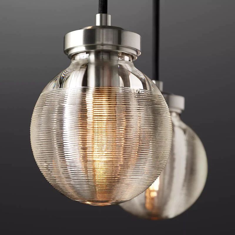 Pearl Spherical Modern Rectangular Chandelier 72”