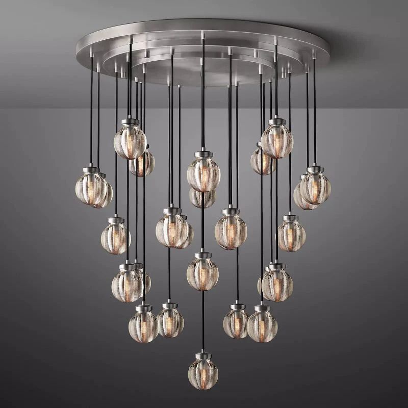 Pearl Spherical Modern Round Chandelier 38''