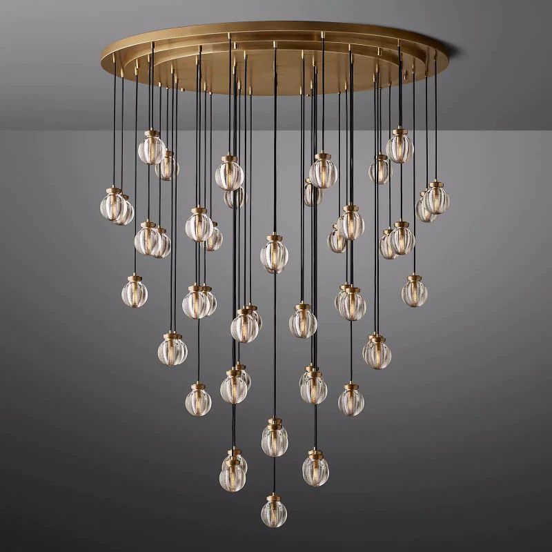 Pearl Spherical Modern Round Chandelier 60''-Fullstarlighting