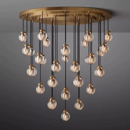 Pearl Spherical Modern Round Chandelier 48''