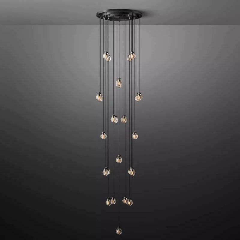Pearl Spherical Modern Round Chandelier 38''
