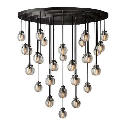 Pearl Spherical Modern Round Chandelier 48''