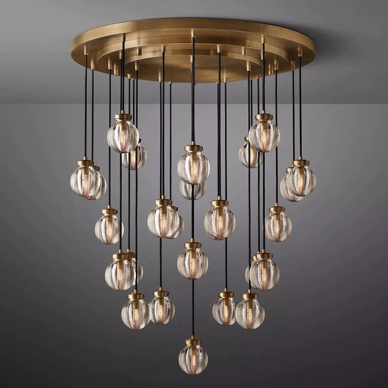 Pearl Spherical Modern Round Chandelier 38''