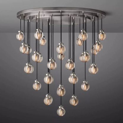 Pearl Spherical Modern Round Chandelier 48''