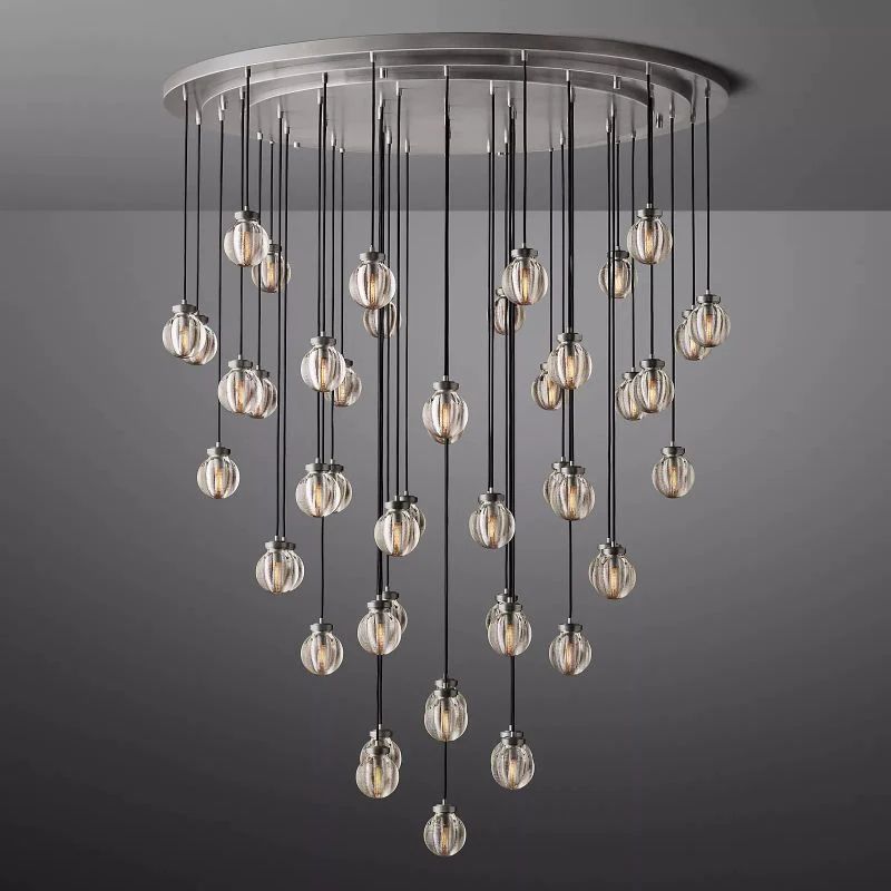 Pearl Spherical Modern Round Chandelier 60''-Fullstarlighting