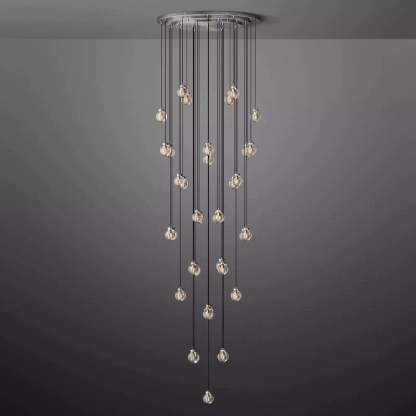 Pearl Spherical Modern Round Chandelier 48''