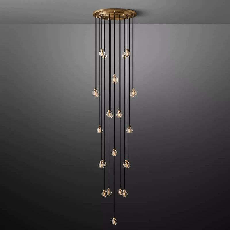 Pearl Spherical Modern Round Chandelier 38''
