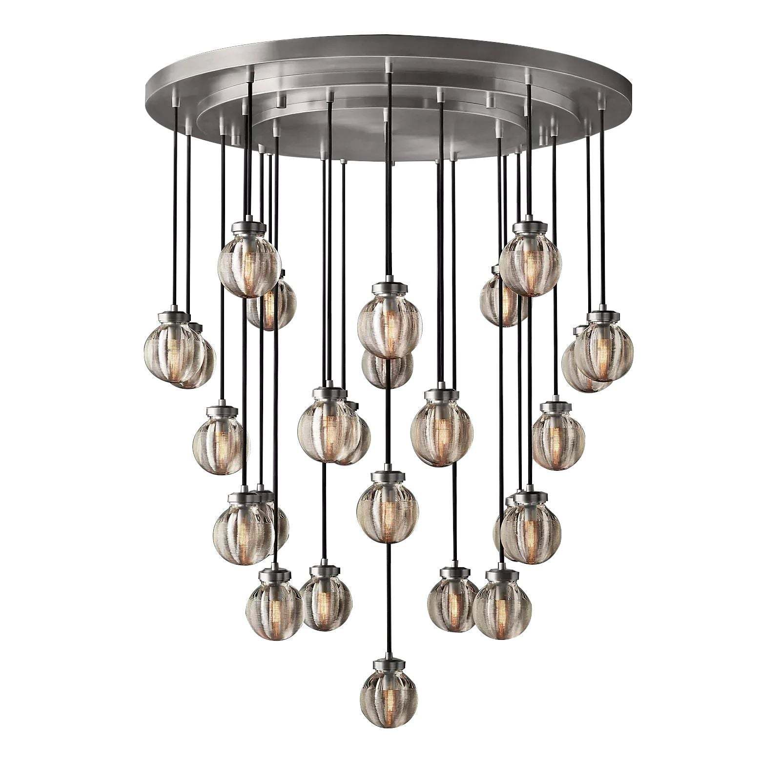 Pearl Spherical Modern Round Chandelier 38''